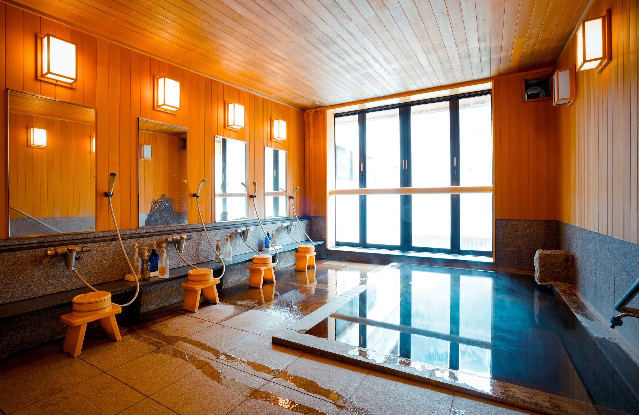 平野屋旅館の源泉かけ流し温泉