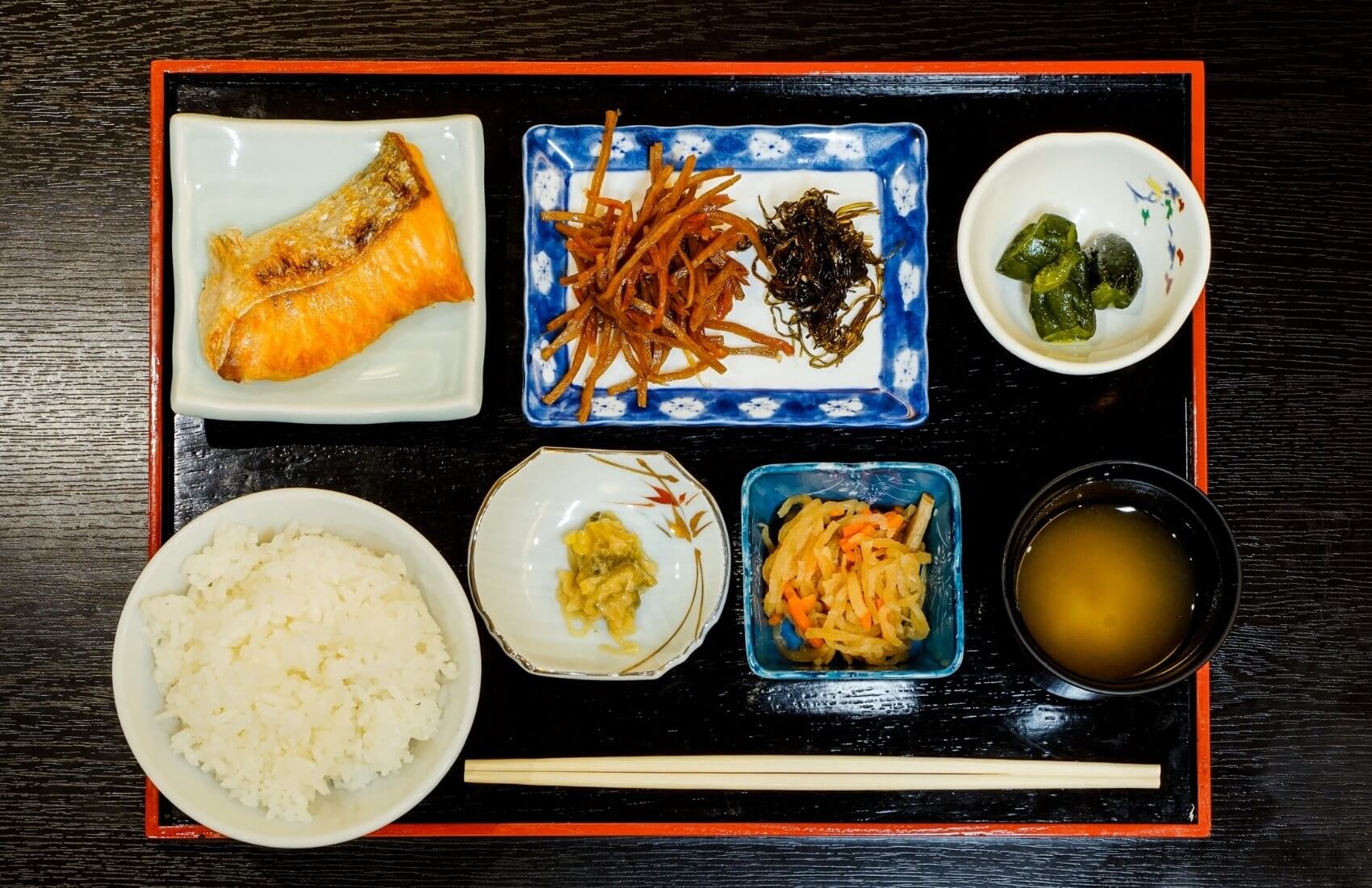 月見の湯 山一屋で味わう朝食