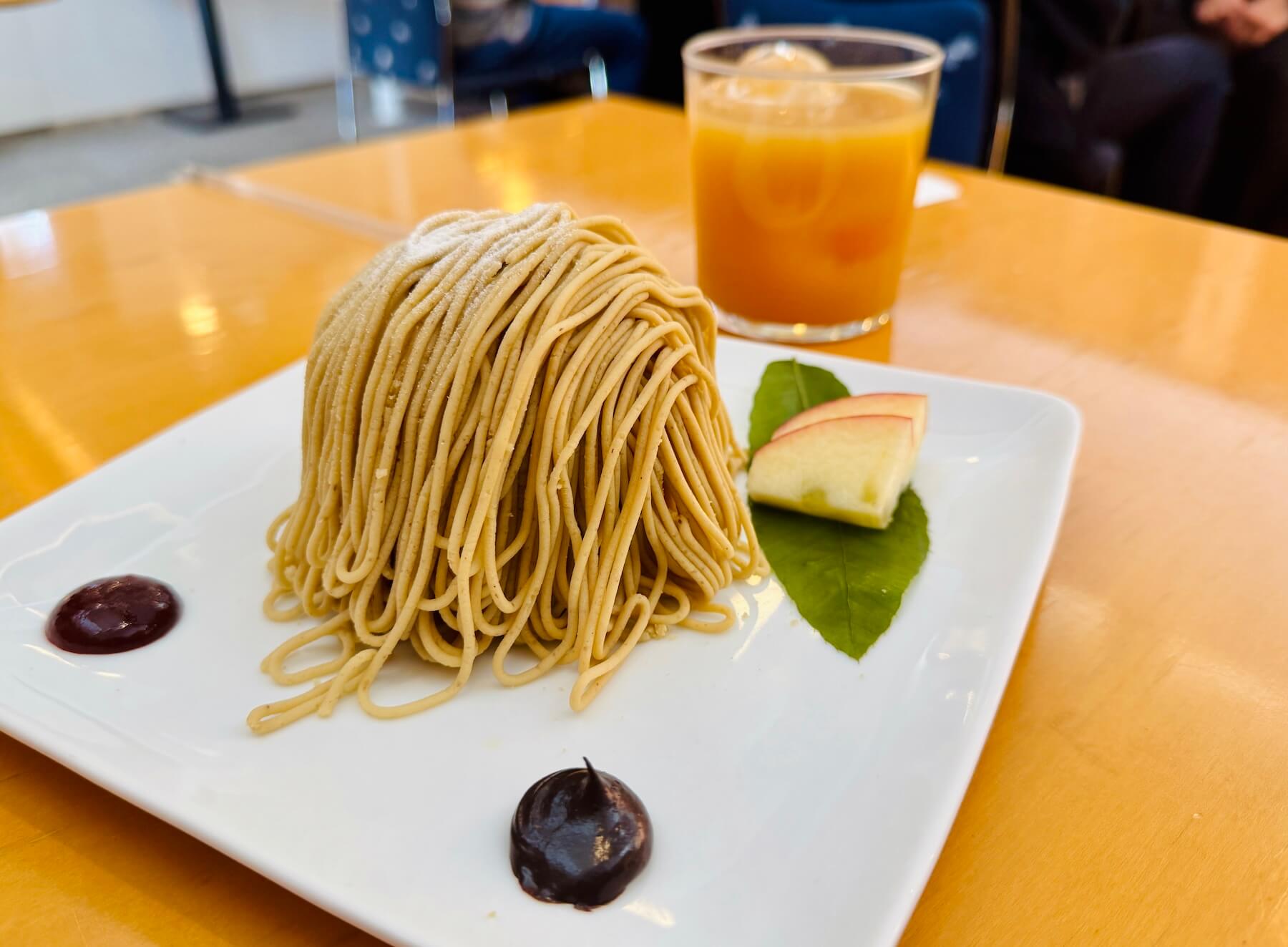 栗の町小布施で味わうモンブラン