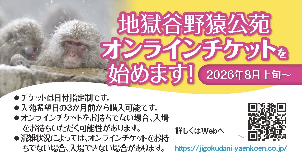地獄谷野猿公苑 オンラインチケット